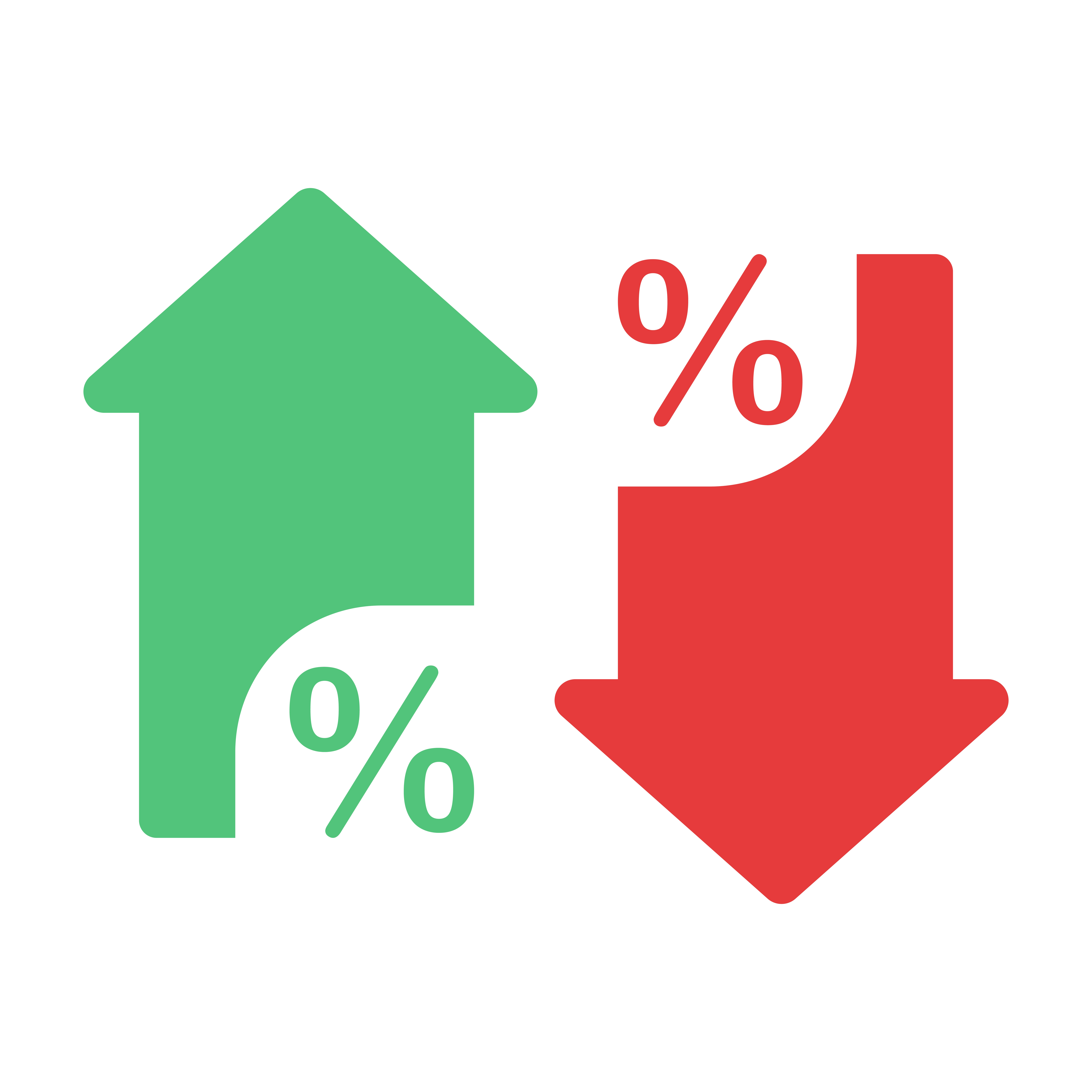 Image of up and down arrows to signify the changes in reverse mortgage rates.